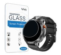 Frgnie Protector de pantalla compatible con reloj inteligente LIGE TX2 de 1,75 pulgadas para hombre LED (3 unidades) HD cristal protector de pantalla compatible con HIRREO EF12 reloj inteligente de