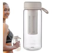 fría - Botella hermética con báscula - Ice Tea Coffee Server Press Suministros de cocina para mochila al hombro Camping Viajes Fitness Gimnasio Senderismo Deportes al aire libre