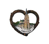 Friburgo Alemania imán de refrigerador 3D Recuerdos Hechos a Mano Pegatinas magnéticas de Resina decoración de la Cocina casera, Regalo de colección de imán de Nevera de Friburgo