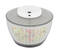 Fricienc 4,75 l Deshidratador de verduras para frutas y verduras, lavadora eléctrica, centrifugadora de ensalada, acero inoxidable, grande, automática, ensalada de verduras, centrifugadora eléctrica
