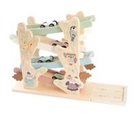 Friction Car Ramp Race Toy, Wooden Learning Game Toy