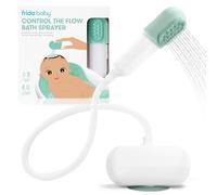 Frida Baby Accesorio pulverizador de bañera de control de flujo para bañera de bebé, cabezal de ducha de baño de bebé con masajeador de cuero cabelludo, controla el flujo de agua con 2 modos de