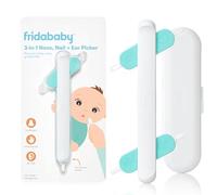 Frida Baby - Nariz 3 en 1 para bebés y niños pequeños, limpiador de orejas para bebés, limpiador de orejas y herramienta de uñas para bebés y niños pequeños, limpieza de forma segura para bebés, cera