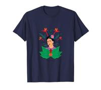 Frida Kahlo Flores Retrato Arte Gráfico Feminismo PAPL248 Camiseta