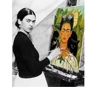 Frida Kahlo Picture Artwork Canvas Wall Art Frida Kahlo Painting Autorretrato Really Photography Oil Painting HD Print Painting Poster para Cocina Comedor Bar Decoración del hogar,60X90cm
