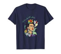 Frida Kahlo Selva Retrato Arte Gráfico Femininsm PAPL248 Camiseta, Hombre, Azul Marino, 5XL