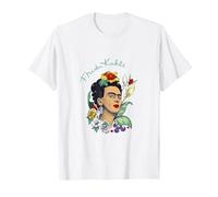 Frida Kahlo Selva Retrato Arte Gráfico Femininsm PAPL248 Camiseta, Hombre, Blanco, XXL