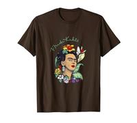 Frida Kahlo Selva Retrato Arte Gráfico Femininsm PAPL248 Camiseta, Hombre, Marrón, XXL