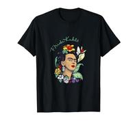 Frida Kahlo Selva Retrato Arte Gráfico Femininsm PAPL248 Camiseta, Hombre, Negro, 3XL