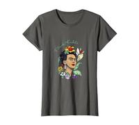 Frida Kahlo Selva Retrato Arte Gráfico Femininsm PAPL248 Camiseta, Mujer, Asfalto, XXL