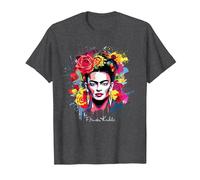 Frida Kahlo - Variedad de artículos Camiseta, Hombre, Jaspeado Oscuro, M
