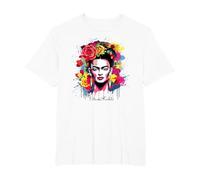Frida Kahlo - Variedad de artículos Camiseta, Hombre Tallas Grandes, Blanco, 2X Alto