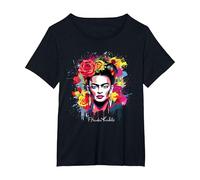 Frida Kahlo - Variedad de artículos Camiseta, Mujer Tallas Grandes, Negro, 2XL Grande