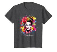 Frida Kahlo - Variedad de artículos Camiseta, Niños, Jaspeado Oscuro, 2 años