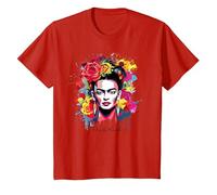 Frida Kahlo - Variedad de artículos Camiseta, Niños, Rojo, 2 años