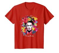 Frida Kahlo - Variedad de artículos Camiseta, Niños, Rojo, 2 años
