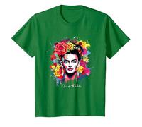 Frida Kahlo - Variedad de artículos Camiseta, Niños, Verde Kelly, 2 años