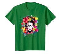 Frida Kahlo - Variedad de artículos Camiseta, Niños, Verde Kelly, 2 años