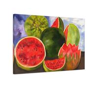 Frida Kahlo Viva la Vida Watermelons Canvas Print - Wall Art Fruits Reproduction 30x20inch 75x50cm (Horizontal) / 1.25inch 3.175cm