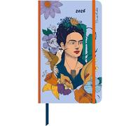 Frida Kahlo Wochen-Notizkalender groß 2026 - Taschen-Kalender 13x21 cm - mit Verschlussband & Falttasche - Weekly