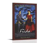 Frida KahloArt - Pintura decorativa impermeable y resistente a las manchas, sala de estar, estudio, cafetería, pintura de pared, instalación gratuita, fácil de limpiar, opción de regalo, estilo marco