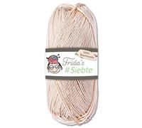 Frida's 1202 - Ovillo de lana de algodón egipcio para tejer, 50 g, 43 colores (1202 | Beige)