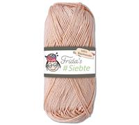 Frida's 50 g #séptimo hilo de algodón egipcio para tejer ganchillo lana 43 colores (1205 | albaricoque)
