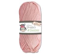 Frida's 50 g #séptimo hilo de algodón egipcio para tejer ganchillo lana 43 colores (1208 | Rosa)