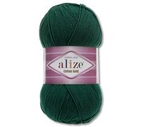 Frida's Wollhaus Alize 100 g de lana de algodón y oro, lana de verano Amigurumi, 65 colores (426, color petróleo)