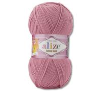 Frida's Wollhaus Alize 100 g de lana de algodón y oro, lana de verano Amigurumi, 65 colores (676 | viejo | rosa)