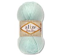 Frida's Wollhaus Alize Baby Best - Ovillo de lana para bebé antipilling, 100 g, viscosa, 45 colores (19, verde mar)