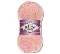 Frida's Wollhaus Alize Cotton Gold Lana de verano 100 g Algodón Amigurumi 65 colores (393 - Rosa polvoroso)