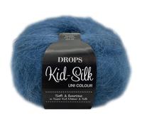 Frida's Wollhaus Drops 25 g Kid-Silk Mohair & Seda Lacegarn Soffice, 47 colores (27 | Azul Denim)