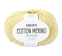 Frida's Wollhaus Drops 50 g de lana virgen de algodón merino superwash Öko-Tex, hilo para tejer ganchillo (17, vainilla)