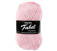 Frida's Wollhaus Drops 50 g Fabel lana para calcetines lana virgen superwash hilo tejer ganchillo 45 colores (120 | rosa bebé)