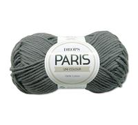 Frida's Wollhaus Drops 50 g Paris algodón de verano para bebé, hilo para tejer y hacer ganchillo, 54 colores (color liso 24-Zinc)