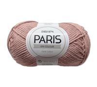 Frida's Wollhaus Drops 50 g París Algodón Hilo de verano para bebé Tejer y ganchillo 54 colores (color liso 63 | Rosa del desierto)