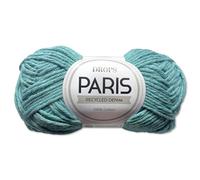 Frida's Wollhaus Drops 50 g Paris Algodón Hilo de verano para bebé Tejer y ganchillo 54 colores (denim reciclado 101 | Azul claro)