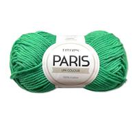 Frida's Wollhaus Drops 50 g París Algodón Hilo de verano para bebé Tejer y hacer ganchillo 54 colores (color liso 11 | Verde opalino)