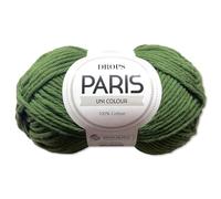 Frida's Wollhaus Drops - Hilo de verano para niños, 50 g, en algodón París, 54 colores (tinta unita, 43 | verde bosque)