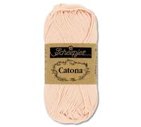 Frida's Wollhaus - Ovillo de lana Scheepjes Catona, 50 g, 100% algodón, para punto y ganchillo, Amigurumi, 109 colores (263 | Petal Peach)