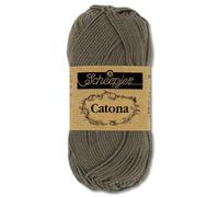 Frida's Wollhaus - Ovillo de lana Scheepjes Catona, 50 g, 100% algodón, para punto y ganchillo, Amigurumi, 109 colores (387 | Dark Olive)