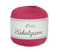 Frida's Wollhaus Rellana Hilo de ganchillo de 50 g, 100 % algodón, 13 colores a elegir, para ganchillo, hecho a mano (34, rosa)