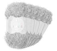 Frida's Wollhaus Rico Design 5 ovillos de 50 g Creative Bubble Ovillo de lana para tejer ganchillo, 57 colores (014, plata metalizada)
