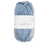 Frida's Wollhaus Rico Design Creative Cotton Aran - Ovillo de lana para tejer, 50 g, 63 colores (18 | vaqueros)