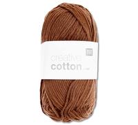 Frida's Wollhaus Rico Design Creative Cotton Aran - Ovillo de lana para tejer, 50 g, 63 colores (57, canela)