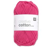 Frida's Wollhaus Rico Design Creative Cotton Aran - Ovillo de lana para tejer, 50 g, 63 colores (79, flamenco)