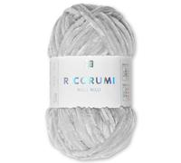 Frida's Wollhaus Rico Design - Ovillo de ciniglia Ricogurumi Nilli Nilli Amigurumi, suave, aterciopelado, tejido a mano, 30 colores (025, gris plateado)