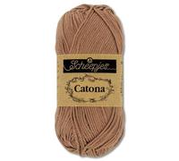 Frida's Wollhaus Scheepjes 10 g Catona 100% algodón para tejer o hacer ganchillo, Amigurumi, 113 colores (503 | Avellana)