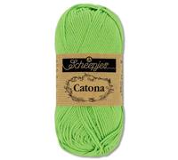 Frida's Wollhaus Scheepjes 10 g Catona 100% algodón para tejer o hacer ganchillo, Amigurumi, 113 colores (513 | Apple Granny)